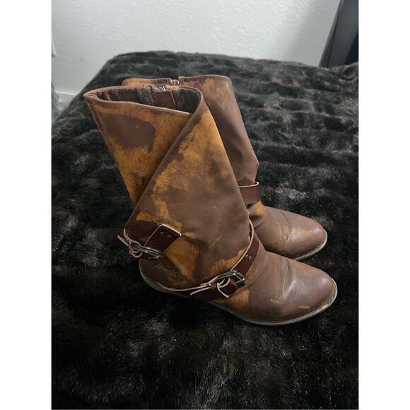 Blowfish Tan Rider Moto inspired Boots, Size 9 , Pre-Owned, good condition - Picture 1 of 4